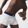 Quần Boxer Lacoste Chính hãng - Lacoste Men's Stretch Cotton Trunks 3-Pack - Màu Navy/Xanh/Xám | JapanSport 5H1774-51-BCK