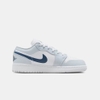 Giày Nike Chính Hãng - Air Jordan 1 Low (GS) - Màu Trắng/Xanh | JapanSport 553560-104