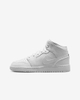 Giày Nike Nam Nữ Chính Hãng - Air Jordan 1 Mid GS 'Triple White' - Trắng | JapanSport 554725-136