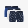 Quần Boxer Lacoste Chính hãng - Men's 3-Pack Trunks - Màu Xanh/Trắng/Navy | JapanSport 5H1288-51-BCK