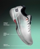 Giày Tennis Wilson Nam Chính hãng - Rush Lite 5 Men's Tennis Shoe  - Màu Trắng/Xanh/Cam  | JapanSport WRS00850-Fiery Coral