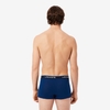 Quần Boxer Lacoste Chính hãng - Trunks 3-Pack - Màu Xanh/Đỏ/Navy | JapanSport 5H1300-51-W64