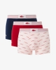 Quần Boxer Lacoste Chính hãng - 3-Pack Valentines Trunks - Màu Navy/ Hồng/ Đỏ | JapanSport 5H4748-51