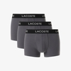 Quần Boxer Lacoste Chính hãng - 3-Pack Stretch Cotton Trunks - Màu Xám | JapanSport 5H7686-51-XB4