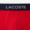 Quần Boxer Lacoste Chính hãng - 3-Pack Microfiber Trunks - Màu Xanh/Trắng/Đỏ | JapanSport 5H9623-51-LAW
