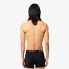 Quần Boxer Lacoste Chính hãng - 3-Pack Microfiber Trunks - Màu Trắng/ Xám/ Đen | JapanSport 5H9623-51-W3Y
