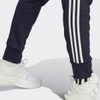 Quần Adidas Nam Chính Hãng - Essentials 3-Stripe Fish Skin Tapered Pants - Màu Xanh | JapanSport IC9406