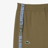 Quần dài Lacoste Chính hãng - Tennis Logo Stripe Tracksuit Pants - Màu Olive | JapanSport XH4761-51-E9F