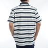 Áo Polo Golf Puma Chính Hãng - Sunday Stripe Short Sleeve Polo - Màu Trắng/Xanh | JapanSport 625760-01