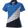 Áo Polo Mizuno Nữ Chính Hãng - Game Shirts - Màu Xanh | JapanSport 62JA1701-22