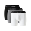 Quần Boxer Lacoste Chính hãng - Men's Long Stretch Cotton Jersey Boxer Brief 3-pack - Màu Đen/Xám/Trắng | JapanSport 6H1290-51-RXZ