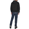 Áo Khoác Levi's Chính Hãng - Buffed Cow Faux Leather Hoody Bomber - Màu Đen | JapanSport LM2RS077-blk