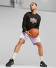Áo Puma Nam Chính Hãng - Basketball Blue Print Graphic Long Sleeve - Đen | JapanSport 622085-01