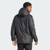Áo Khoác Adidas Chính Hãng - Essentials 3-Stripes Insulated Hooded Jacket - Màu Đen | JapanSport IN7194