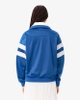 Áo Khoác Lacoste Chính Hãng - Women's Oversized Pointelle Stripe Satin Sweatshirt - Màu Xanh | JapanSport SF5260-51-C4X