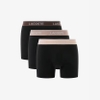 Quần Boxer Lacoste Chính hãng - 3-Pack Boxer Briefs - Màu Đen/ Be/ Nâu | JapanSport 6h1282-51-I3W