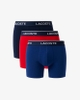 Quần Boxer Lacoste Chính hãng - Jersey Boxer Briefs 3-Pack - Màu Xanh/Đỏ | JapanSport 6H1290-51 W64