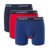 Quần Boxer Lacoste Chính hãng - Lacoste Men's 3-Pack Stretch Cotton Boxer Briefs - Màu Xanh/Đỏ/Navy | JapanSport 6h3420-51-W64