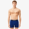 Quần Boxer Lacoste Chính hãng - Lacoste Men's 3-Pack Stretch Cotton Boxer Briefs - Màu Xanh/Đỏ/Navy | JapanSport 6h3420-51-W64