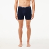 Quần Boxer Lacoste Chính hãng - Lacoste Men's 3-Pack Stretch Cotton Boxer Briefs - Màu Xanh/Đỏ/Navy | JapanSport 6h3420-51-W64