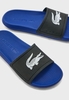 Dép Lacoste Chính Hãng - Black Croco Logo Slide - Xanh | JapanSport 7-44CMA00142M7