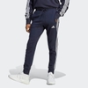 Quần Adidas Nam Chính Hãng - Essentials 3-Stripe Fish Skin Tapered Pants - Màu Xanh | JapanSport IC9406