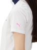 Áo Polo Golf Puma Chính Hãng - Stretch Sleeve CB Mock Neck - Màu Trắng | JapanSport 627704-03