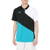 Áo Polo Mizuno Chính Hãng - Reducing Stick Dynamotion Fit - Màu Đen/Xanh | JapanSport 62JA2007-92
