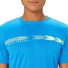 Áo Khoác Asics Chính Hãng - Dry Practice Graphic Logo Short Sleeve Soccer Shirt  - Màu Xanh | JapanSport 2101A280-402