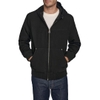 Áo Khoác Levi's Chính Hãng - Buffed Cow Faux Leather Hoody Bomber - Màu Đen | JapanSport LM2RS077-blk
