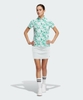 Áo Polo Adidas Nữ Chính Hãng - Play Green Graphic Polo Shirt - Màu Trắng/Xanh | JapanSport HS9025