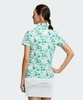 Áo Polo Adidas Nữ Chính Hãng - Play Green Graphic Polo Shirt - Màu Trắng/Xanh | JapanSport HS9025