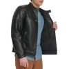 Áo Khoác Da Levi's Chính Hãng - Faux Leather Racer Jacket - Màu Đen | JapanSport LM4JU866-blk