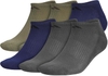 Set Tất Adidas Chính Hãng - Athletic Cushioned 6-Pack No Show Socks - Màu Olive/Xanh đậm/Xám | JapanSport 5159128A