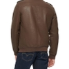 Áo Khoác Da Levi's Chính Hãng - Faux Leather Aviator Bomber Jacket - Màu Nâu | JapanSport LM2RU385-ear