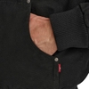 Áo Khoác Levi's Chính Hãng - Buffed Cow Faux Leather Hoody Bomber - Màu Đen | JapanSport LM2RS077-blk