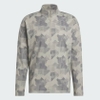 Áo Khoác Adidas Nam Chính Hãng - Go-To Printed Quarter-Zip Sweatshirt - Màu Be | JapanSport IK3019