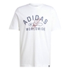 Áo Phông Adidas Chính Hãng - Collegiate Graphic Tee - Màu Trắng | JapanSport IZ1170