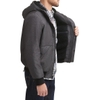 Áo Khoác Levi's Chính Hãng - Mixed Media Hoodie Bomber COAT - Màu Xám | JapanSport LM1RN593-Gre