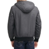 Áo Khoác Levi's Chính Hãng - Mixed Media Hoodie Bomber COAT - Màu Xám | JapanSport LM1RN593-Gre