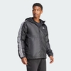 Áo Khoác Adidas Chính Hãng - Essentials 3-Stripes Insulated Hooded Jacket - Màu Đen | JapanSport IN7194