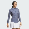 Áo Khoác Adidas Nữ Chính Hãng - Ultimate365 Printed Quarter Zip Mock - Màu Xanh | JapanSport  IX1406