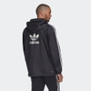 Áo Khoác Adidas Chính Hãng - Adicolor 3-Stripes Windbreaker Full Zip Jacket - Đen | JapanSport HB9489