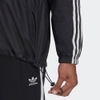 Áo Khoác Adidas Chính Hãng - Adicolor 3-Stripes Windbreaker Full Zip Jacket - Đen | JapanSport HB9489
