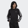 Áo Adidas Nữ Chính Hãng - Adicolor Classics High Shine Crew Sweatshirt - Đen | JapanSport HF7530