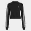 Áo Adidas Nữ Chính Hãng - Adicolor Classics High Shine Crew Sweatshirt - Đen | JapanSport HF7530