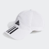 Mũ Adidas Nam Nữ Chính Hãng - AEROREADY 3-Stripes Baseball Cap - Trắng/Đen | JapanSport GM4511