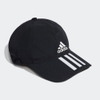 Mũ Adidas Nam Nữ Chính Hãng - AEROREADY 3-Stripes Baseball Cap - Đen/Trắng | JapanSport GM6278