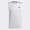 Áo Tank Top Adidas Nam Chính Hãng - AEROREADY DESIGNED TO MOVE - Trắng  | JapanSport GM2158