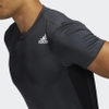 Áo Thun Adidas Nam Chính Hãng - PRIMEBLUE AEROREADY 3-STRIPES SLIM - Carbon | JapanSport H16879